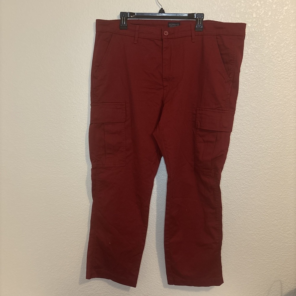 Mens Levi Cargo Pant Burgundy‎ 40x38 Levi's Strauss